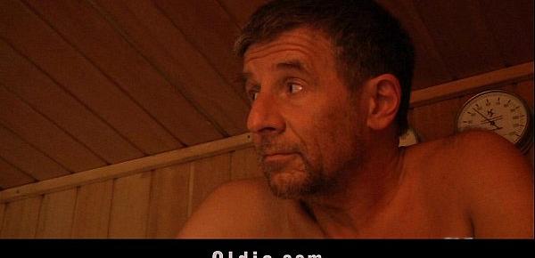  Hot oldyoung fucking in the sauna